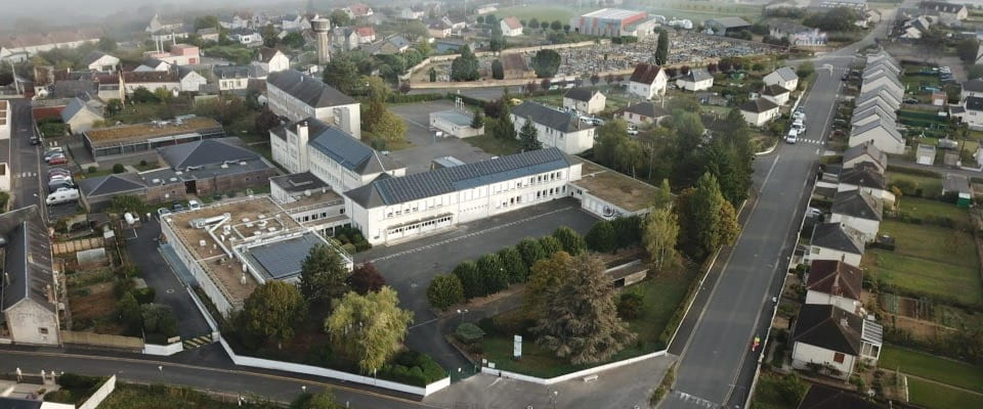 Vue aérienne du collège