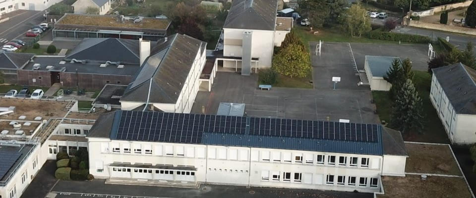 Vue aérienne du collège